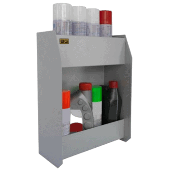 BG6053P B-G Small Two Shelf Fluid Cabinet - Powder Coated