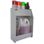 B-G Racing Large Two Shelf Fluid Cabinet - Powder Coated