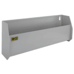 Grand Prix Racewear display case for racing gear and accessories, featuring a sleek white design with a transparent front panel.