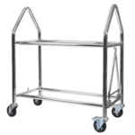 B-G Racing Wheel and Tyre Trolley - Stainless Steel
