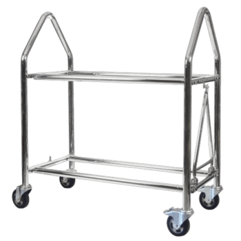 B-G Racing Wheel and Tyre Trolley - Stainless Steel