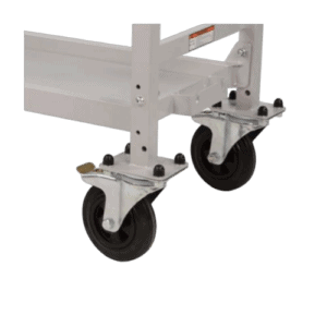 B-G Powder Coated Wheel & amp; Amp; Tyre Trolley Swivel Pp Wheel Set (Inc Carriers)