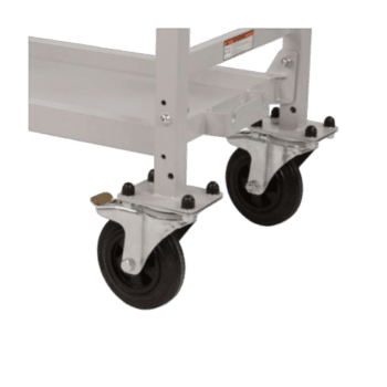 B-G Powder Coated Wheel & amp; Amp; Tyre Trolley Swivel Pp Wheel Set (Inc Carriers)