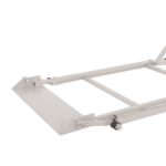 White Grand Prix Racewear racing suit frame with adjustable straps and safety features for motorsport safety gear.
