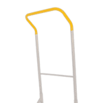 Yellow and silver racing barrier guard used in motorsport safety at Grand Prix Racewear.