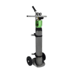 Racewear compressed air gun with gauges and wheels for easy mobility, used in motorsport safety and maintenance.