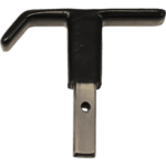 Black T-handle tool used in Grand Prix Racewear for racing equipment adjustments.