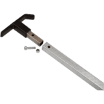 Black and silver racing tool for Grand Prix racewear, used for maintenance and adjustments in motorsport.