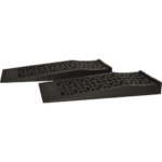 Black rubber racing footrest pedals for motorsport, designed for durability and grip, ideal for race car drivers and enthusiasts.