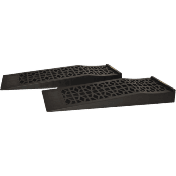 Black rubber racing footrest pedals for motorsport, designed for durability and grip, ideal for race car drivers and enthusiasts.