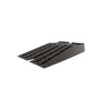 Black racing wheel ramps for motorsport safety and track use, designed for easy vehicle access and maintenance.