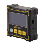 High-tech racing lap timer device with digital display and control buttons, used for motorsport timing and race management.