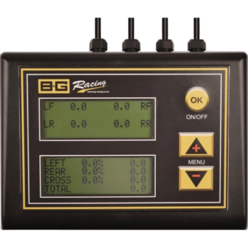 GPR Direct B-G Racing electronic racing data logger with multiple connection ports for motorsport telemetry.