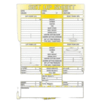 B-G Chassis Set Up Sheets Pad of 50