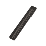Black racing ruler with white measurement markings for motorsport use, ideal for racing gear and accessories.