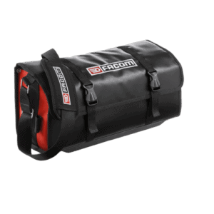 Facom PVC coated fabric softbag 50 cm in black with red accents, ideal for tool storage and transport.