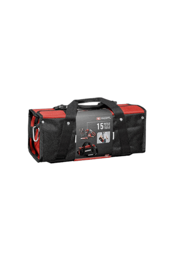 GPR Direct professional tool bag with multiple compartments and sturdy handle, ideal for racewear and motorsport equipment storage.