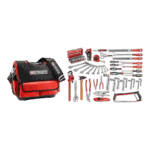 Facom tool set with various screwdrivers, pliers, and a carrying case, ideal for professional automotive and racewear applications.