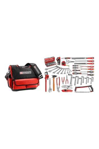 Facom tool set with various screwdrivers, pliers, and a carrying case, ideal for professional automotive and racewear applications.