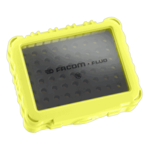 Facom FLUO BV.E1063F empty box with 63 bits in bright yellow colour for professional use.