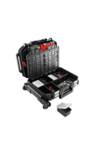 Professional toolkit with various tools and accessories in a black carrying case, ideal for racewear and motorsport equipment maintenance.