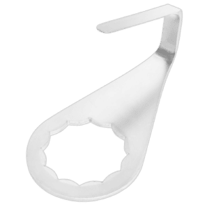 White windshield cutter blade with ergonomic handle for precise glass cutting, ideal for professional use.