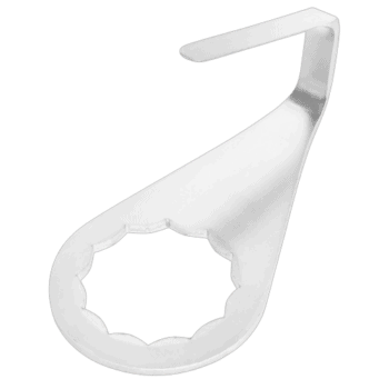 White windshield cutter blade with ergonomic handle for precise glass cutting, ideal for professional use.