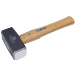Facom club hammer with wooden handle and metal head, ideal for construction and DIY tasks.