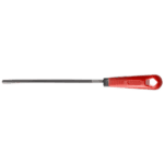 Facom second-cut square file with handle, ideal for precision metalwork and grinding tasks.