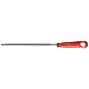 Facom second-cut square file with handle, ideal for precision metalwork and finishing tasks.