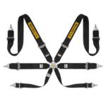Grand Prix Racewear racing harness with Sabelt branding, designed for motorsport safety and performance.