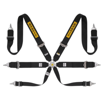 Grand Prix Racewear racing harness with Sabelt branding, designed for motorsport safety and performance.