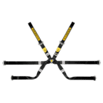 Sabelt Gold Superformula 6-point FIA harness with lightweight design and pull-up adjustment for racing safety.