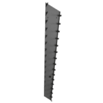 Facom rack for angled socket wrenches no.2 CKS.39A, black metal storage organiser for tools.