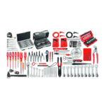 Comprehensive electrician's tool set with screwdrivers, pliers, wrenches, and accessories on black background for professional electrical work.