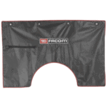 Facom non-magnetic wing cover with suction fasteners, black fabric with red trim and Facom logo.