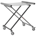 Facom multi-functional bodywork support cradle CR.S7 with adjustable height and sturdy wheels for automotive repair.