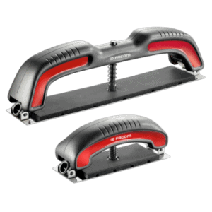 Facom self-adjusting sanding wedges with ergonomic handles for efficient sanding tasks.