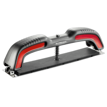 Facom long self-adjusting sanding wedge with ergonomic handle and adjustable mechanism for precise sanding tasks.