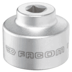 Facom composite cap wrench socket D.163-24 for automotive and mechanical use, durable and high-quality tool.