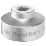 Facom composite cap wrench socket D.163-38 for automotive and mechanical use, durable and high-quality tool.