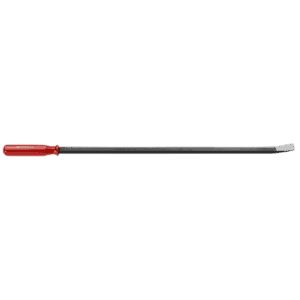 Facom D.3 pry bar with red handle and long black shaft for automotive and mechanical tasks.