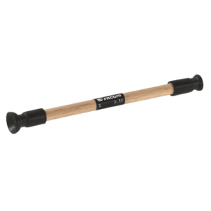 Facom valve grinder D.51 tool with wooden handle and black rubber ends, used for precision valve grinding in automotive repair.