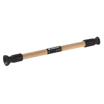 Facom valve grinder D.51 tool with wooden handle and black rubber ends, used for precision valve grinding in automotive repair.