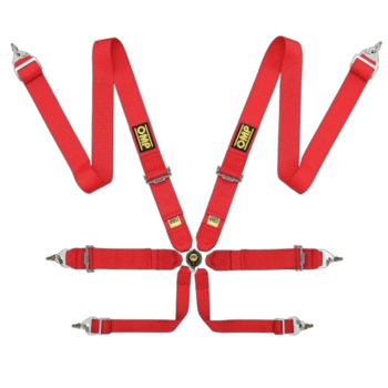 OMP Saloon Safety Harness DA0204E Steel Adjusters - Pull Up