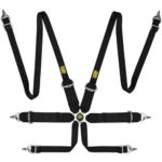 OMP Saloon Safety Harness DA0204EH Steel Adjusters - Pull Up
