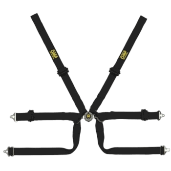 Grand Prix Racewear harness with adjustable straps and metal fittings for motorsport safety and performance.