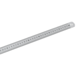 Stainless steel semi-rigid long ruler with measurement markings for precise measurements.