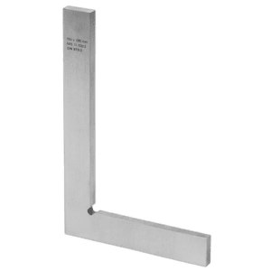 Stainless steel L-shaped square with dimensions 150 x 100 mm, suitable for industrial use, from Facom DELA.1256 series.