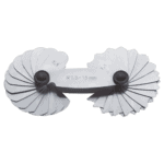 Facom DELA radius gauges for precise measurement of radii from 7.5 to 15mm, featuring adjustable blades and ergonomic design.